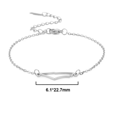 Gouden Armband met Ketting en Hangertje