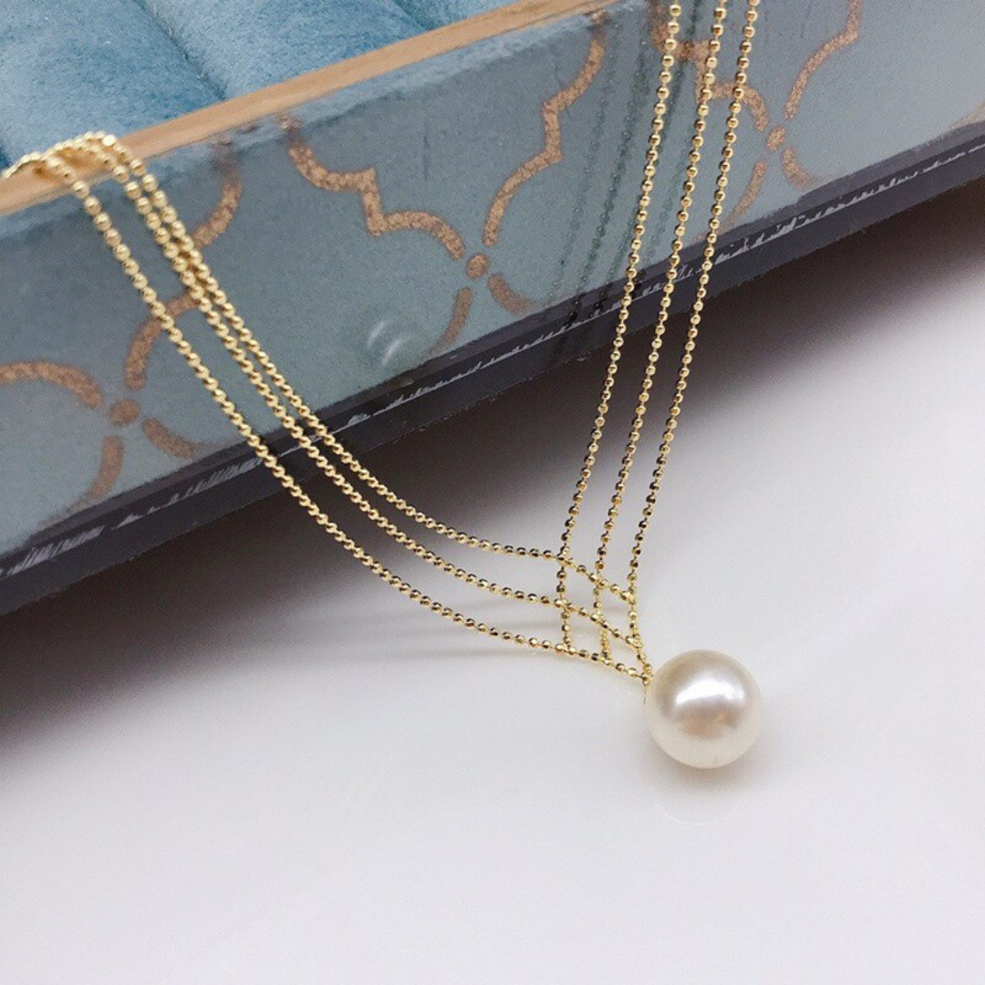 Ketting Parelketting Geweven Zilverkleurig