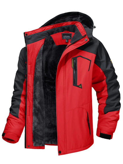 Waterdichte Parka Jas met Fleece Voering en Capuchon