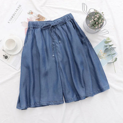 Plus Size Short Ruimvallend Casual Dame Shorts