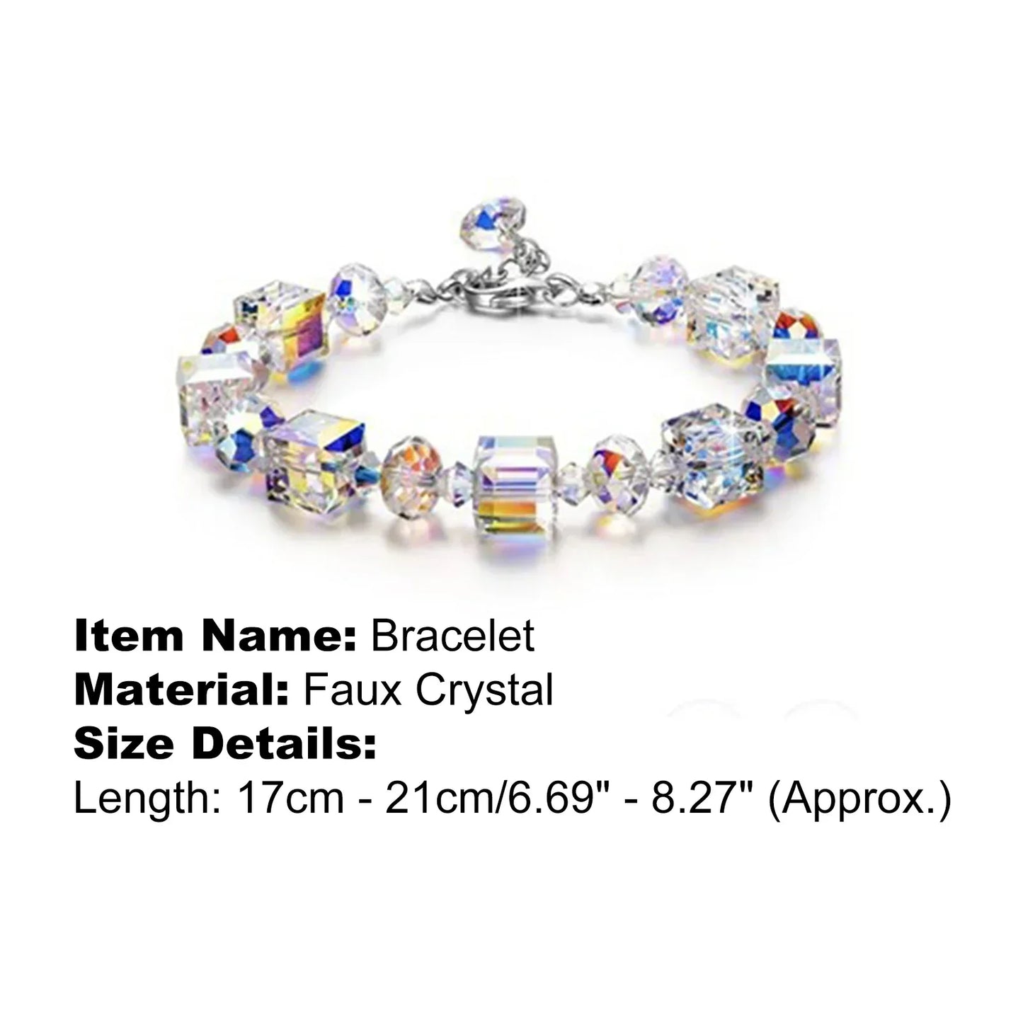 Kubieke Kristallen Armband Uniek en Stijlvol