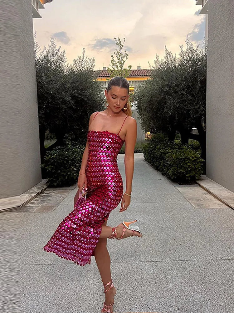 Feestelijke Glitter Jurk Trendy voor Vrouw