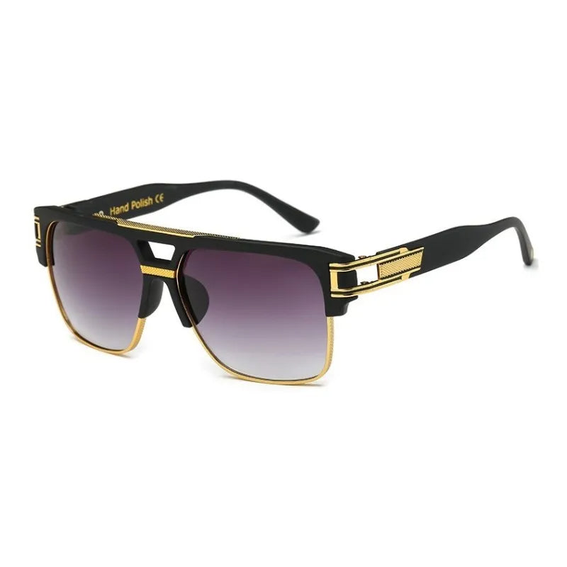 Luxe Zonnebril Vintage Stijl voor Mannen