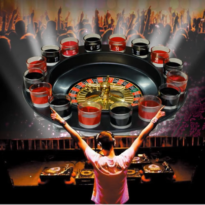 Drink Spel Roulette Set met Spin Shot