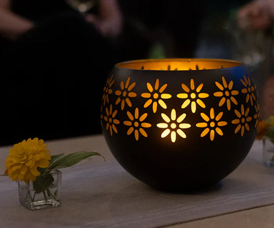 Bloemen Kaarslamp Geurverspreider Fleuris Parfum - Mode Vibes