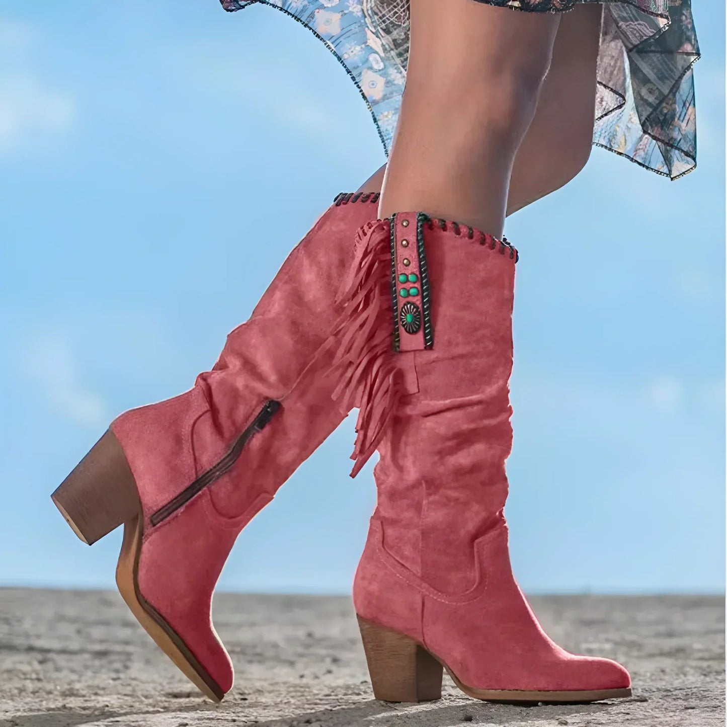 Cowboylaarzen Dames Western Stijl Laarzen