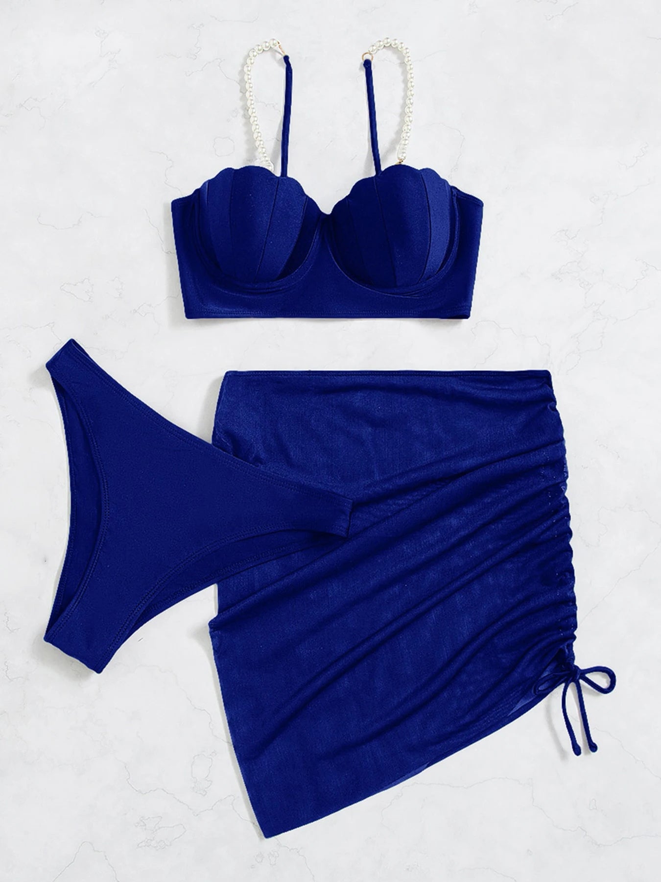 Dames Bikiniset Driedelig Stijlvol Zomeroutfit