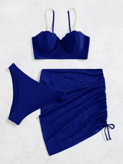 Dames Bikiniset Driedelig Stijlvol Zomeroutfit
