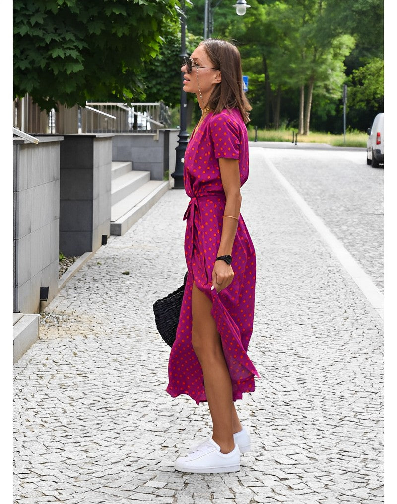 Anna – Dames Jurk met Bloemenprint voor Lente/Zomer