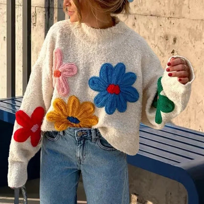 Rosaria | Maglia floreale moderna