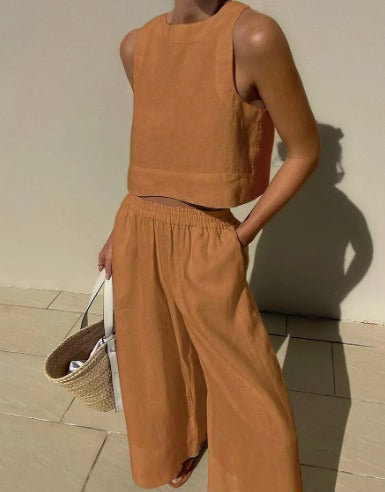 Mouwloze Zomerset Top en Shorts voor Vrouw