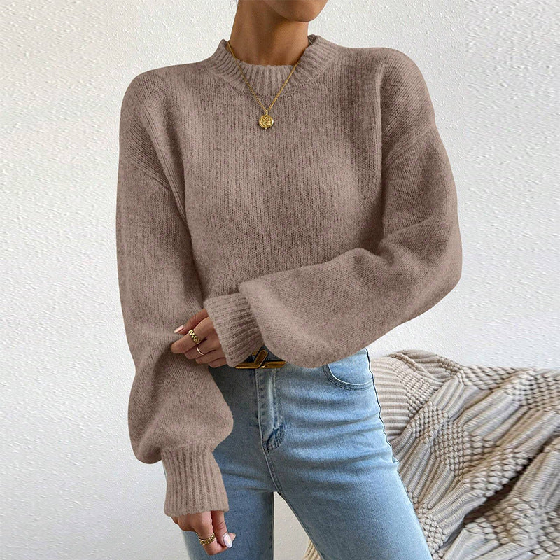 Dames Gebreide Trui Zacht Elegante Stijlvolle Trendy Design