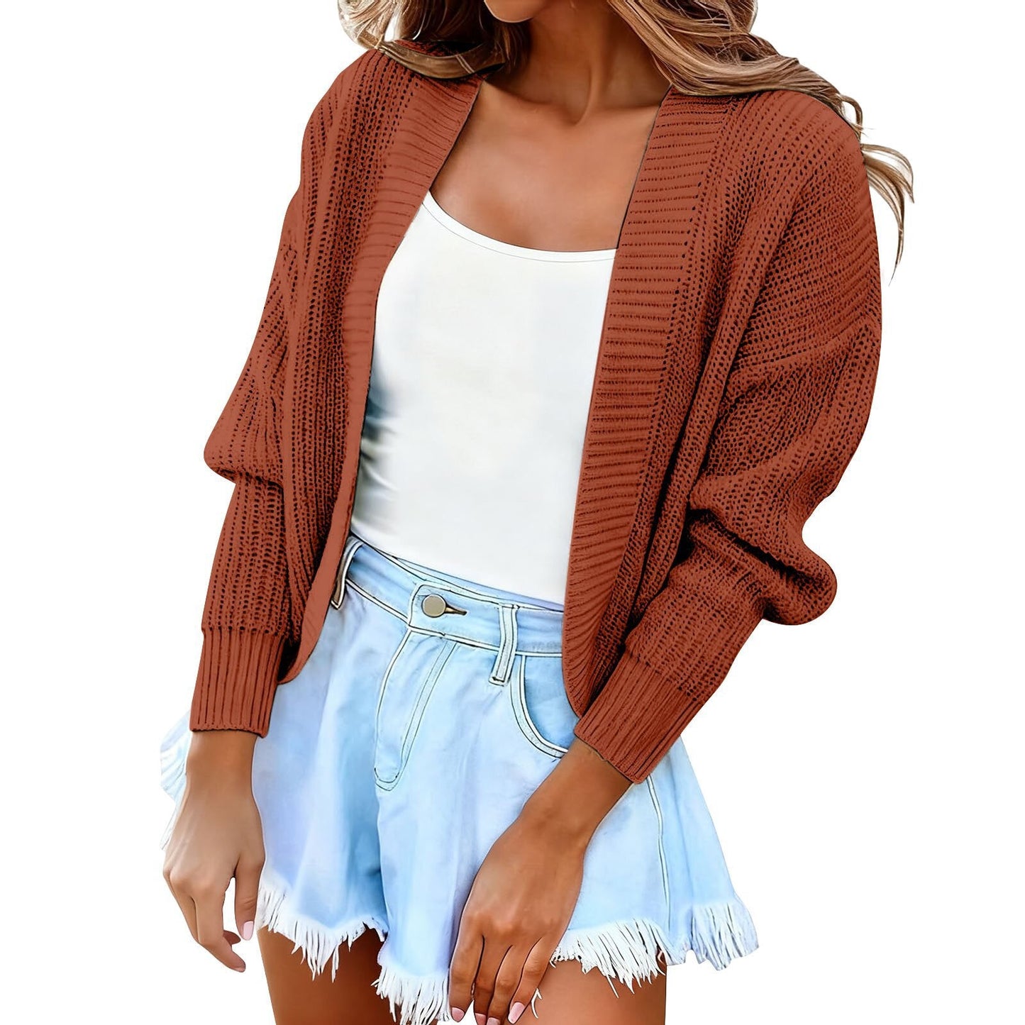 Dames Gebreide Vest Trendy Losse Pasvorm