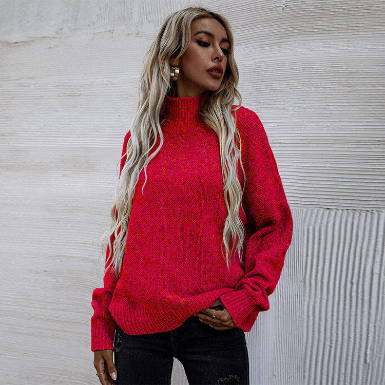 Dames Trui Gebreide Basic Col Rond Hals Elegante Stijl