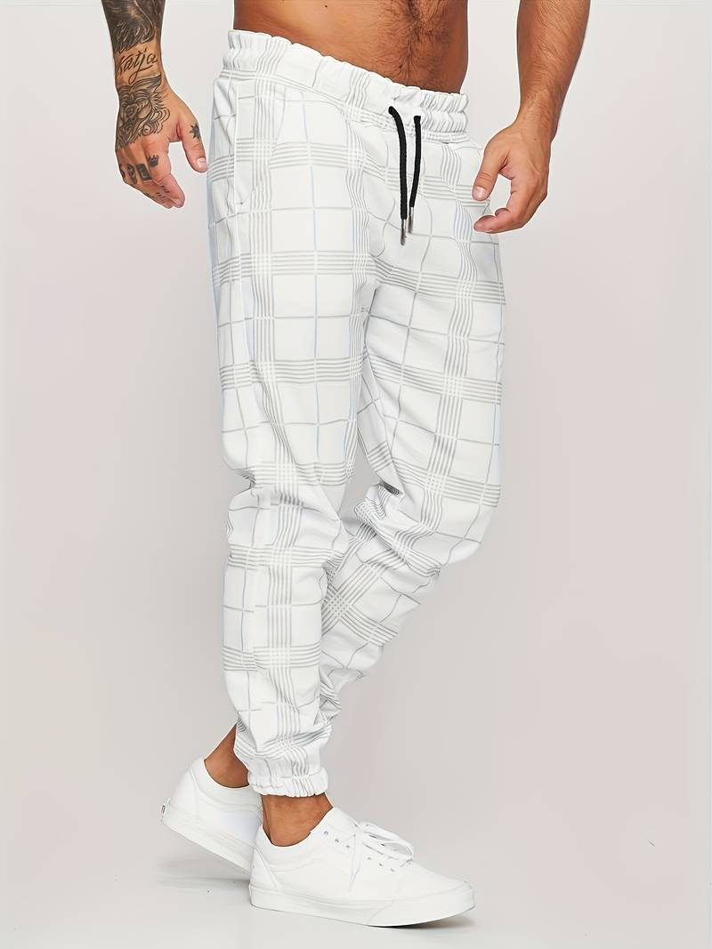 Comfortabele Heren Joggingbroek met Ruitpatroon – Voor Elke Dag