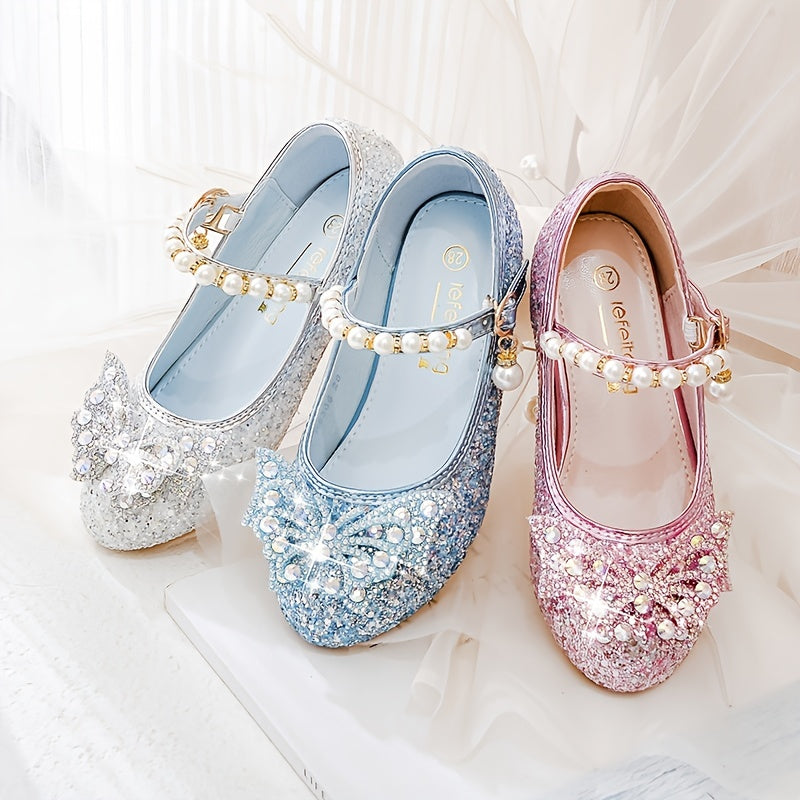 Glitterschoen voor Meisjes met Pailletten en Parels Comfortabel
