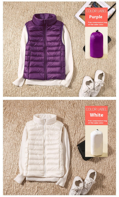 Dames Bodywarmer Lichtgewicht Gewatteerd Warme Vest