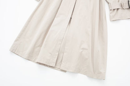 Dames Trenchcoat Lange Trendy Voorjaarsjas met Ceintuur