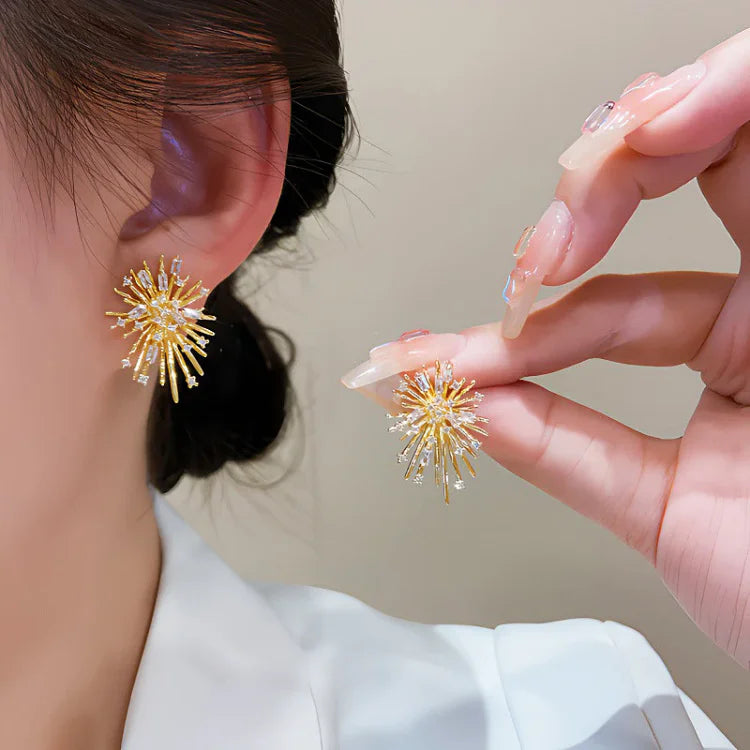 Gouden Oorbellen met Zirkonia Steentjes Livia