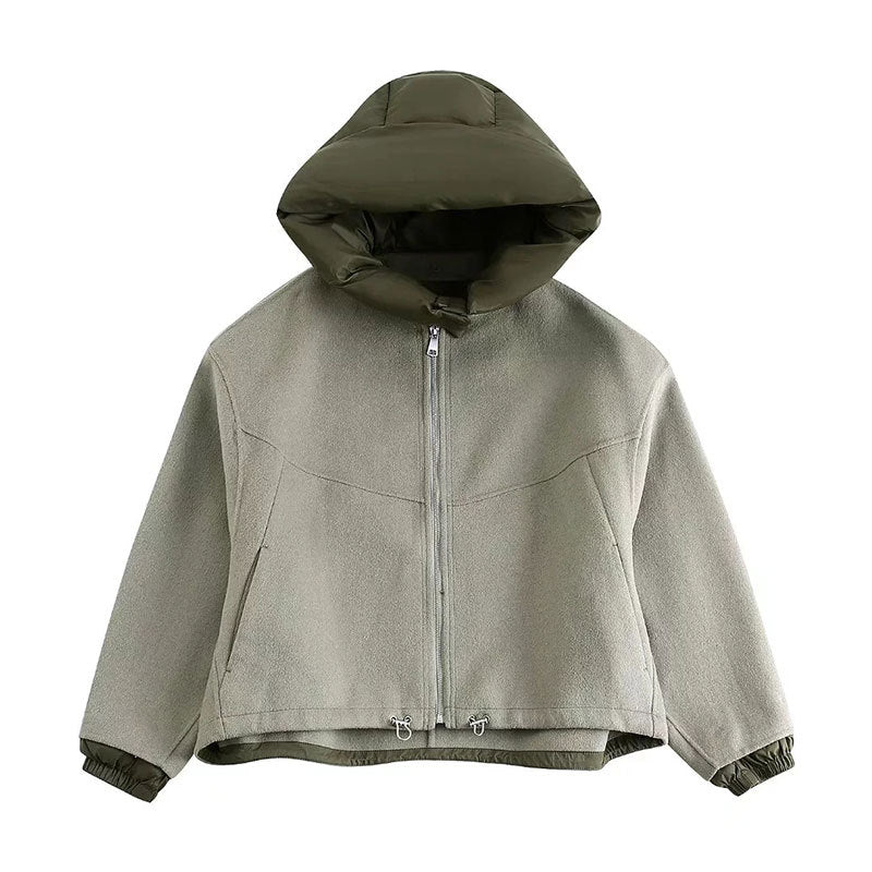 Dames Oversized Jas met Capuchon Stoer en Elegant