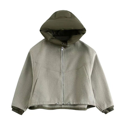 Dames Oversized Jas met Capuchon Stoer en Elegant