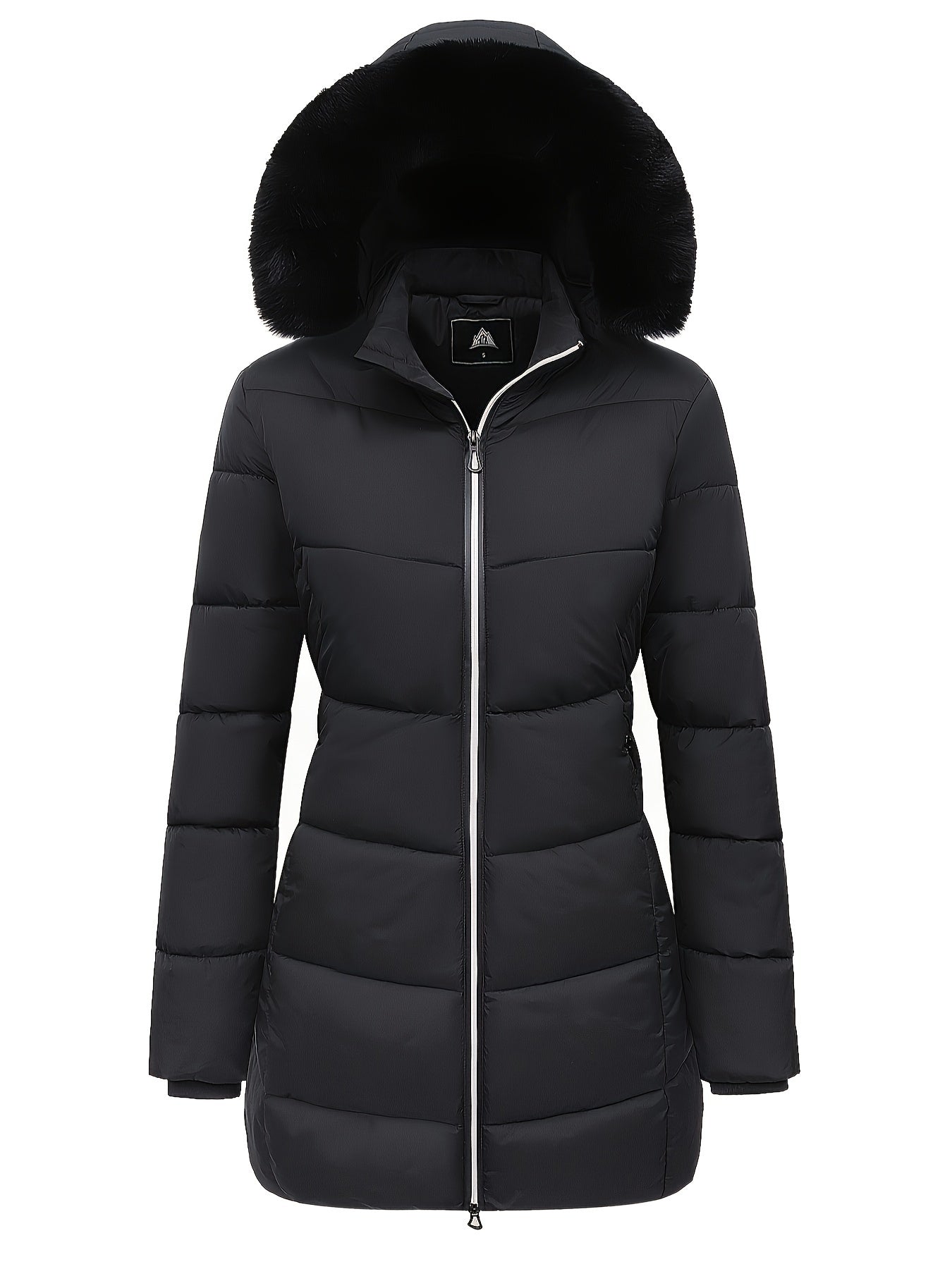 Warme Puffy Jas voor Vrouwen met Stijlvolle Details