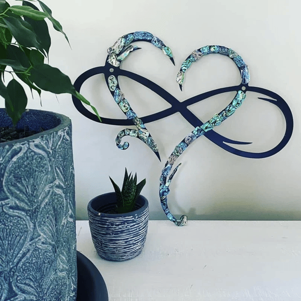 IJzeren Wanddecoratie Oneindig Hart Metaal Ornament