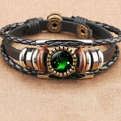 Retro Armband Zodiac Lyra Zilver Ketting