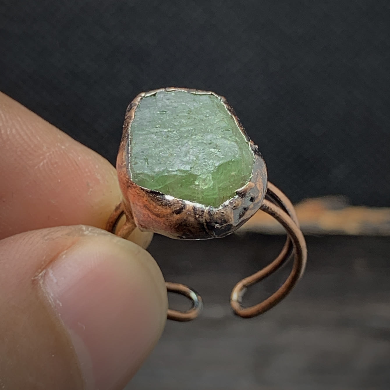 Natuurlijke Geboortesteen Ring Selina Zilver Kleur