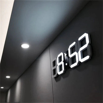 Wandklok LED 3D Dimbaar Modern Design Timora - Mode Vibes