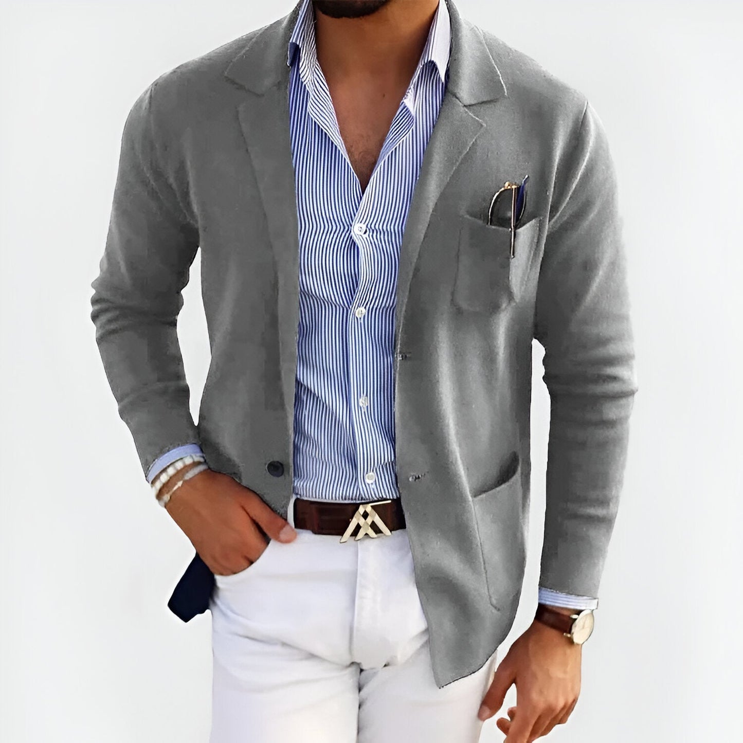 Heren Blazer Casual Slim Fit – Lichtgewicht Colbert voor Zakelijk en Smart Casual