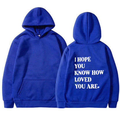 Dames Hoodie Self Love Text Print Zwart Trendy