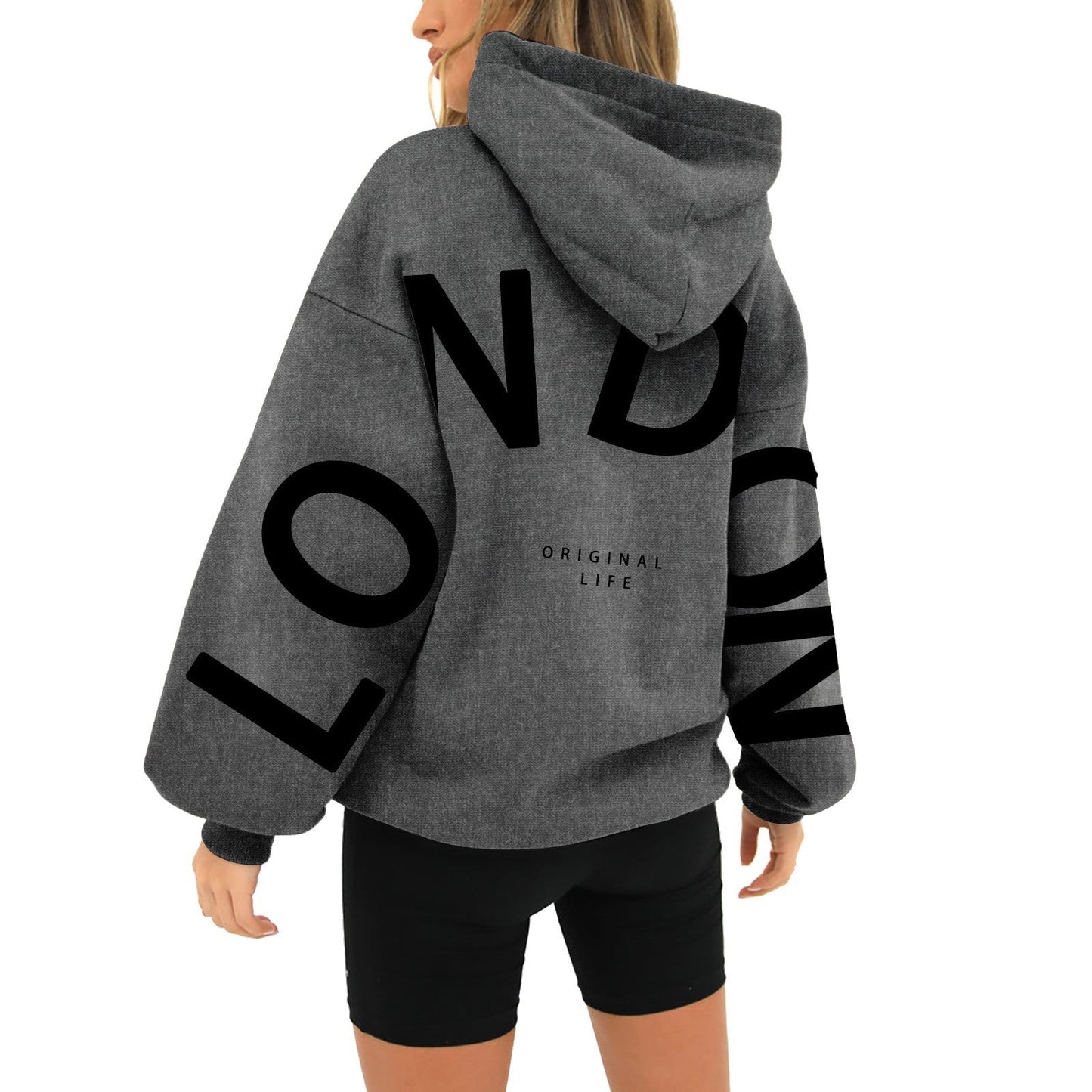 Dames Hoodie Comfortabel met London Print