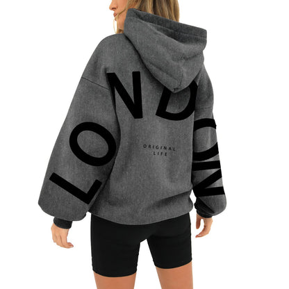 Dames Hoodie Comfortabel met London Print
