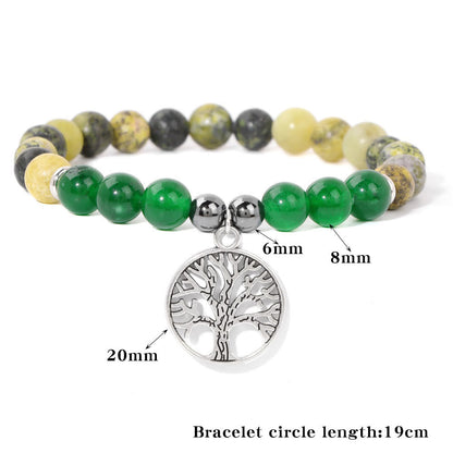Natuurlijke Kristal Armband Levensboom Mila