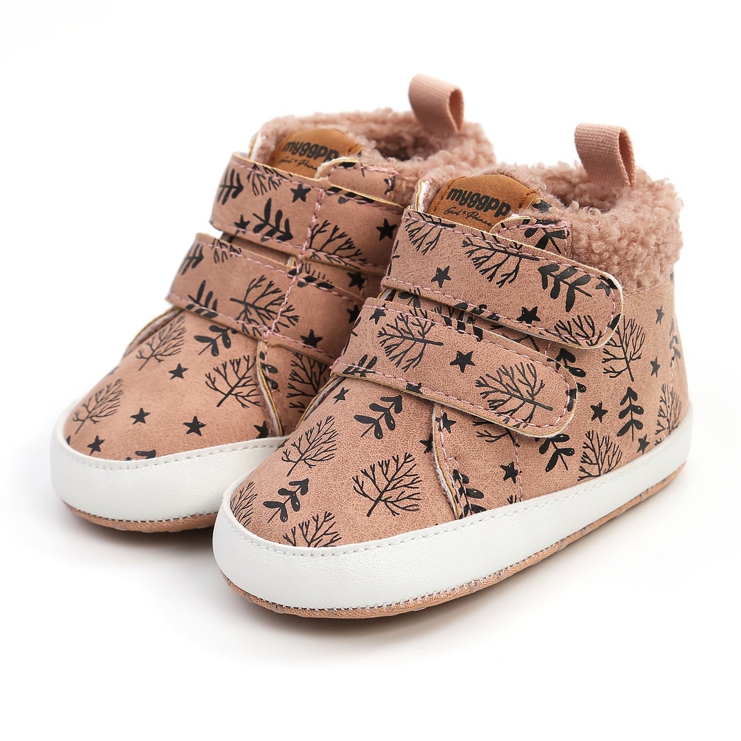 Warme Babyboots Noor met Klittenband voor Winter