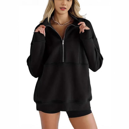 Dames Oversized Trui Warm en Comfortabel met Kangoeroezak