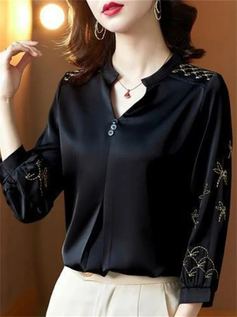 LadyFashion Casual Lange Mouw Blusas van ChicEssence
