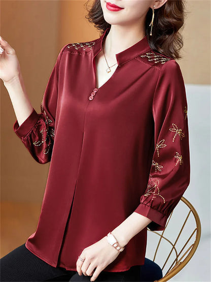 LadyFashion Casual Lange Mouw Blusas van ChicEssence