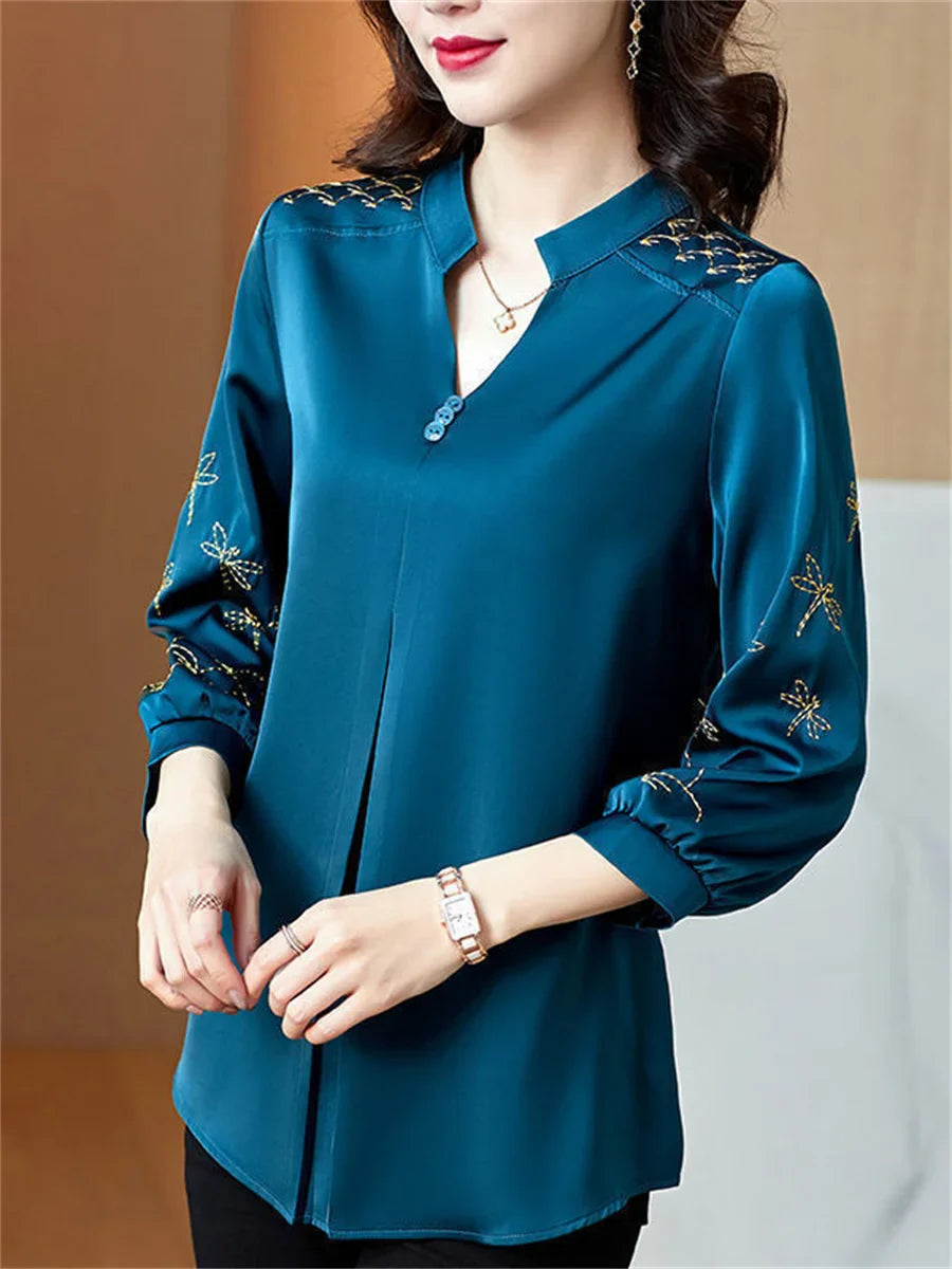 LadyFashion Casual Lange Mouw Blusas van ChicEssence