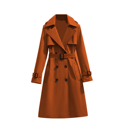 Dames Trenchcoat Mid-Lengte Stijlvol Waterdicht