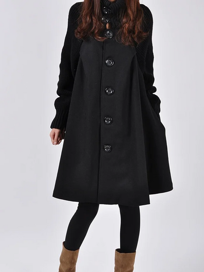 Oversized Jas Maribel Zwart Langer Model