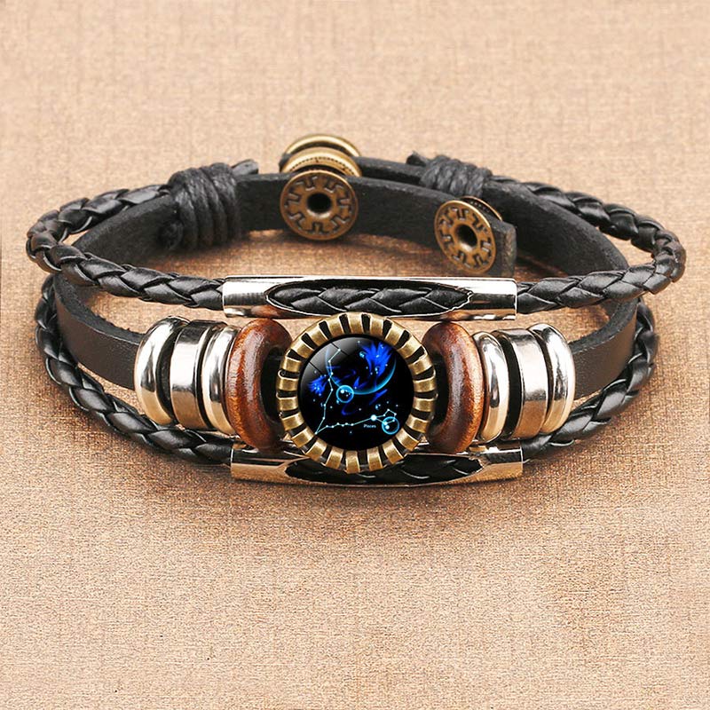 Retro Armband Zodiac Lyra Zilver Ketting