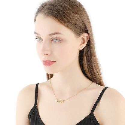 Gouden Ketting voor Dames 18K RVS Met Jaarsteen Lammy