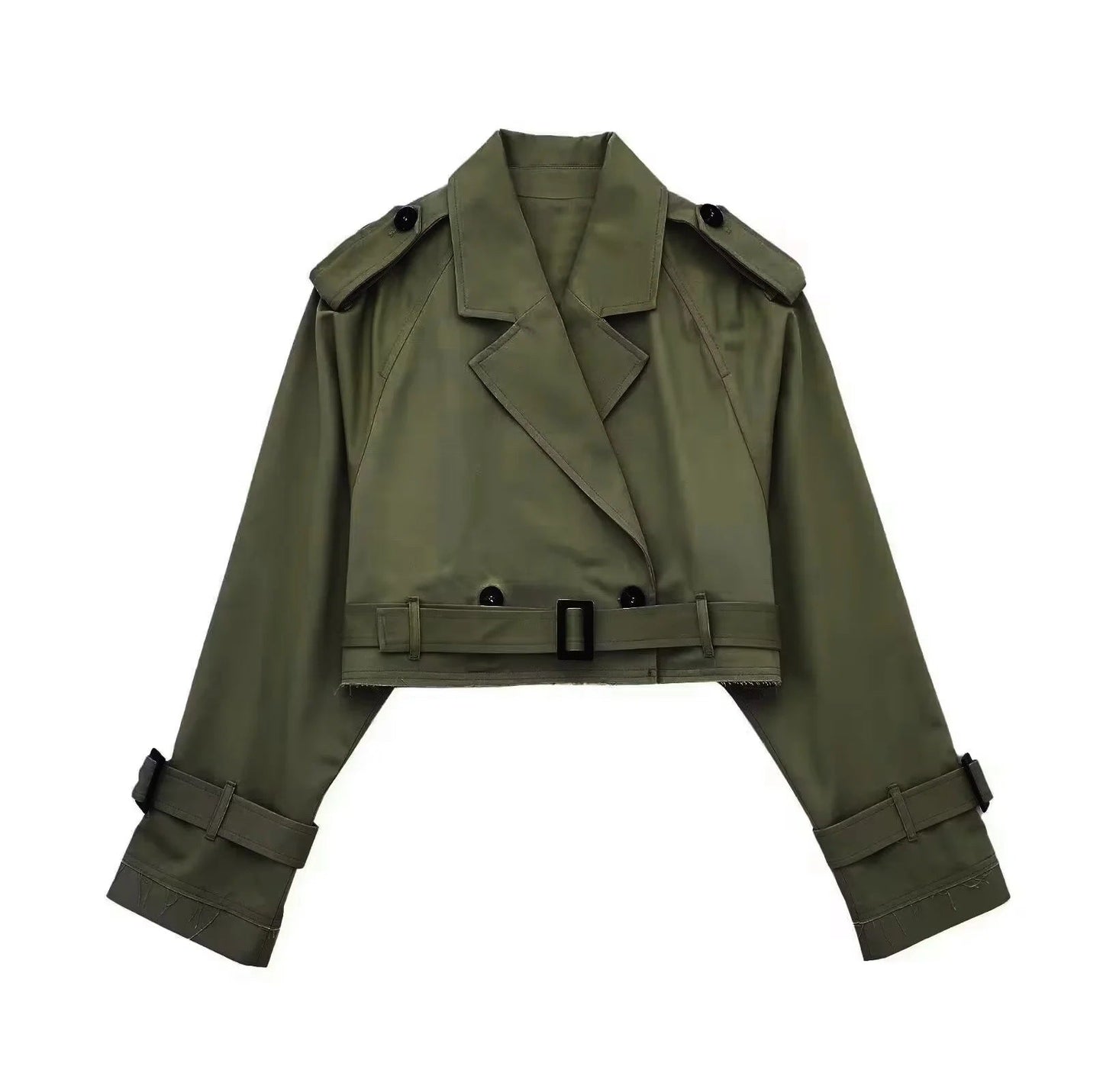 Korte Trenchcoat Dames Waterdicht Elegant