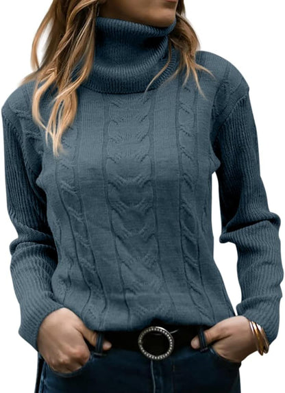Dames Trui Gebreid Stijlvol Warm Coltrui