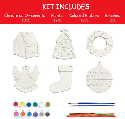 Kerstversiering Schilderij Kit Kleur Je Eigen Ornament