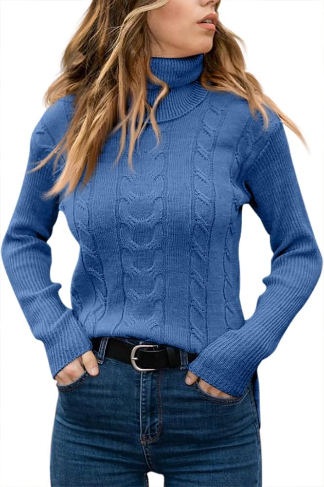 Dames Trui Gebreid Stijlvol Warm Coltrui