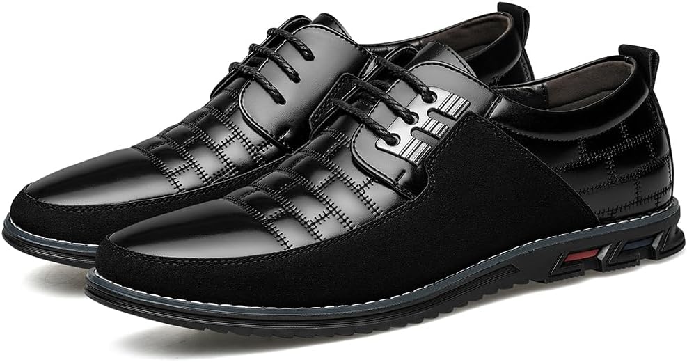 Leren Herenschoenen Stijlvol zwart Comfortabel