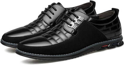 Leren Herenschoenen Stijlvol zwart Comfortabel